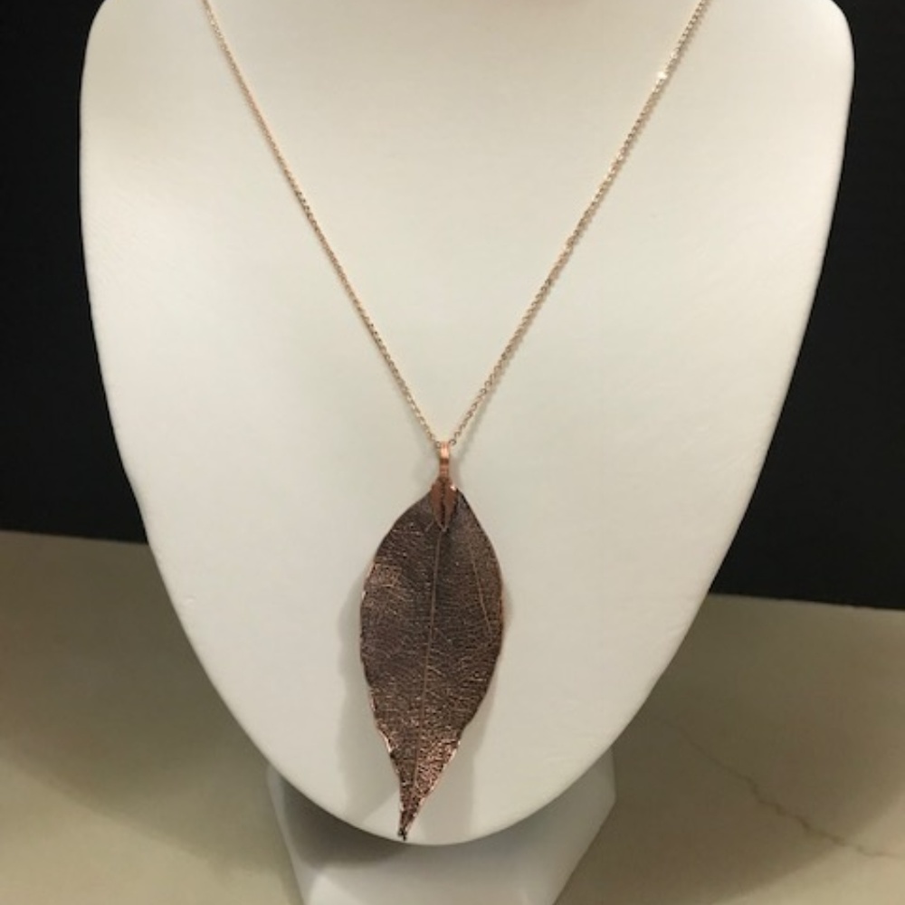 Cooper Leaf Charm